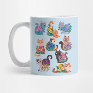 Cats in Flowers Mug